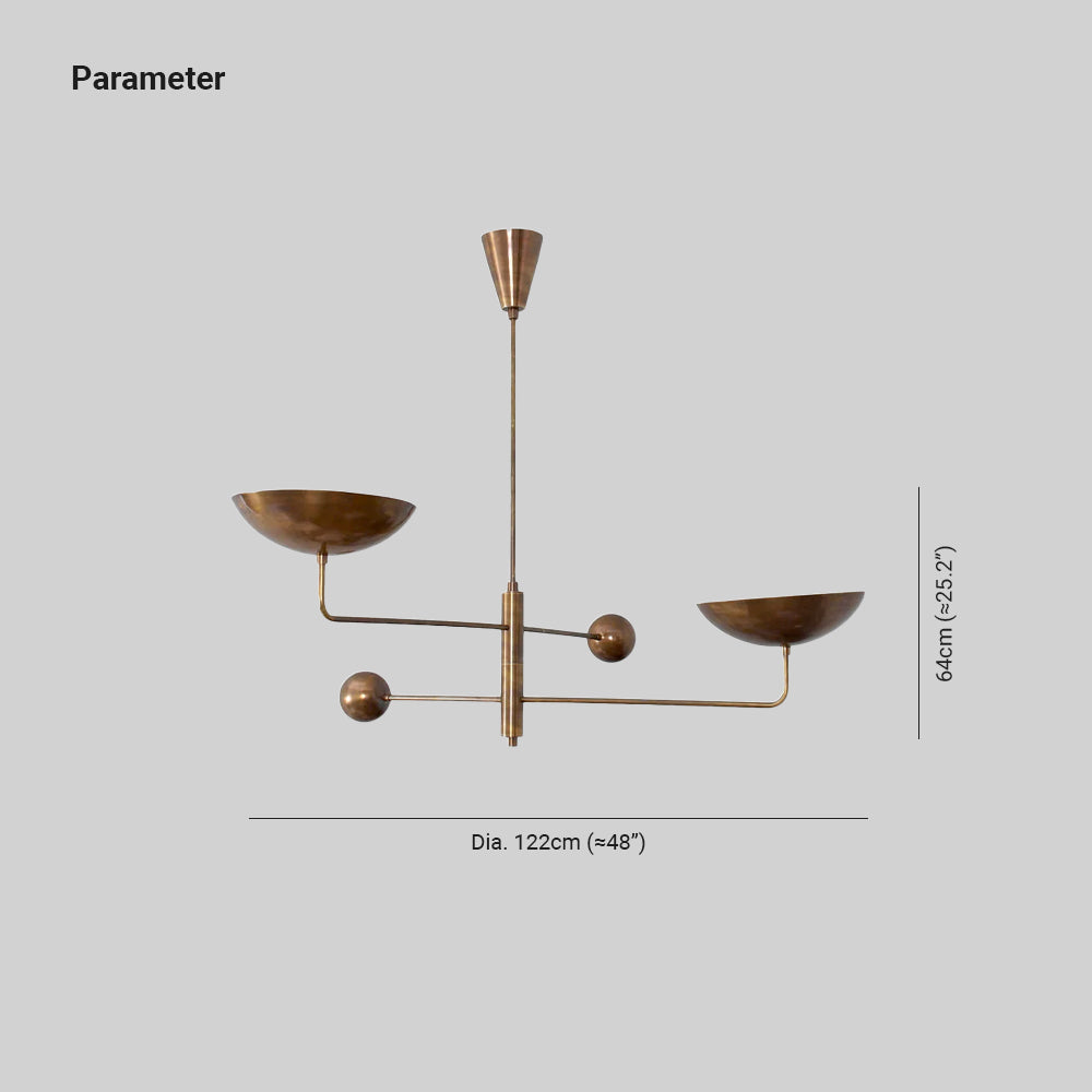 Zipitol Chandelier Sculptural Industrial
