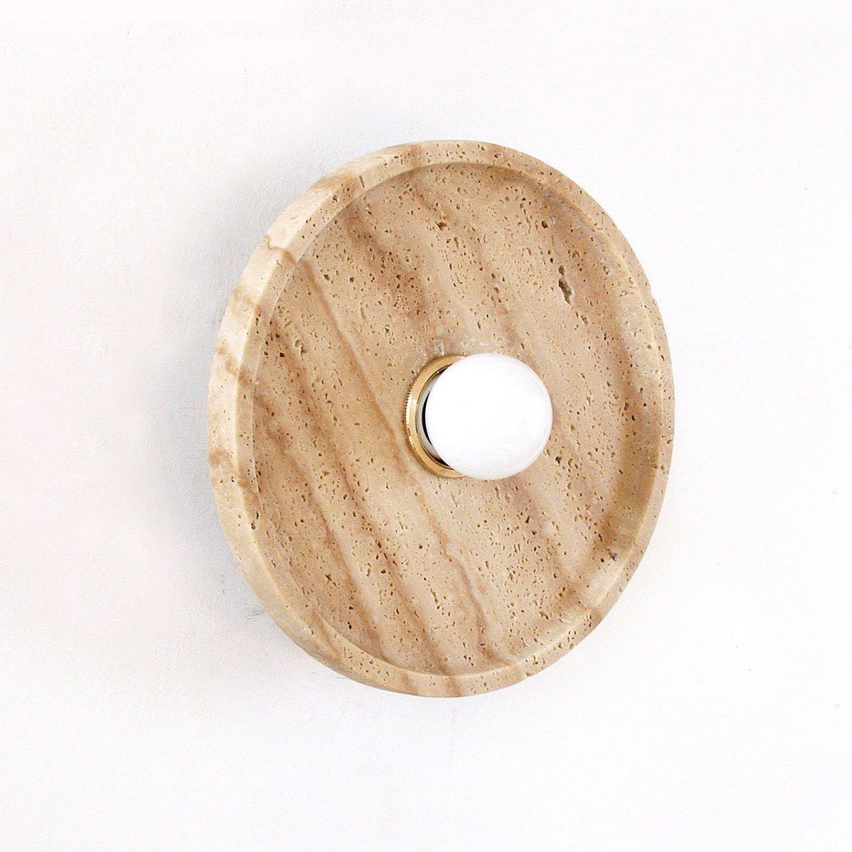 Solva Celeste Travertine Wall Sconce