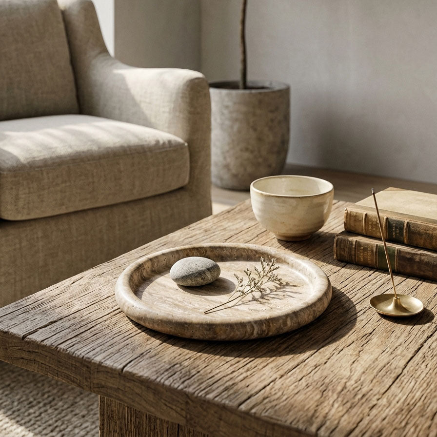 Vardenford Travertine Tray