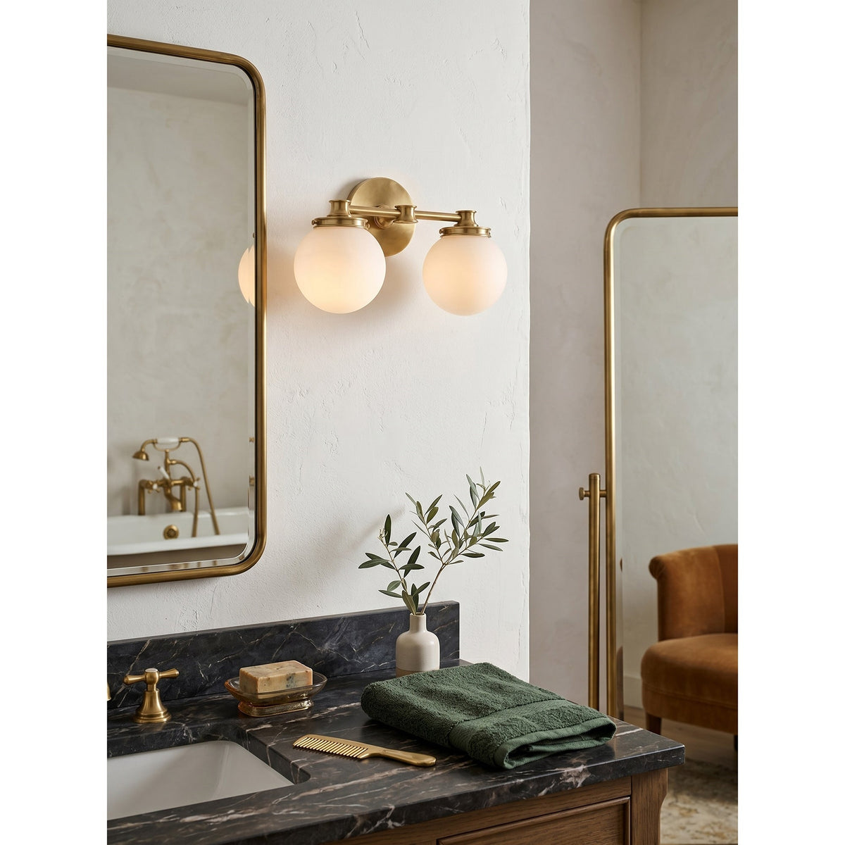 Hayes Glass Ball Wall Sconce