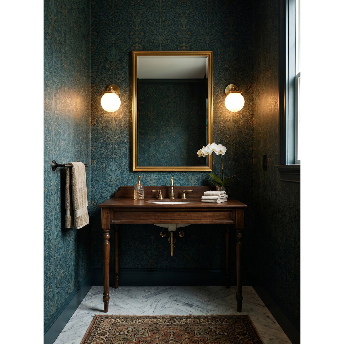 Hayes Glass Ball Wall Sconce