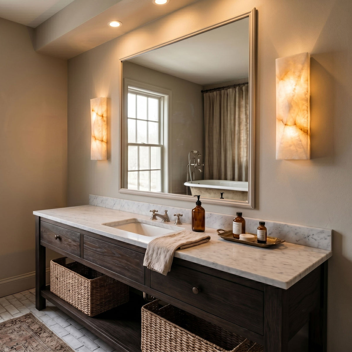 Aveninine Alabaster Wall Sconce