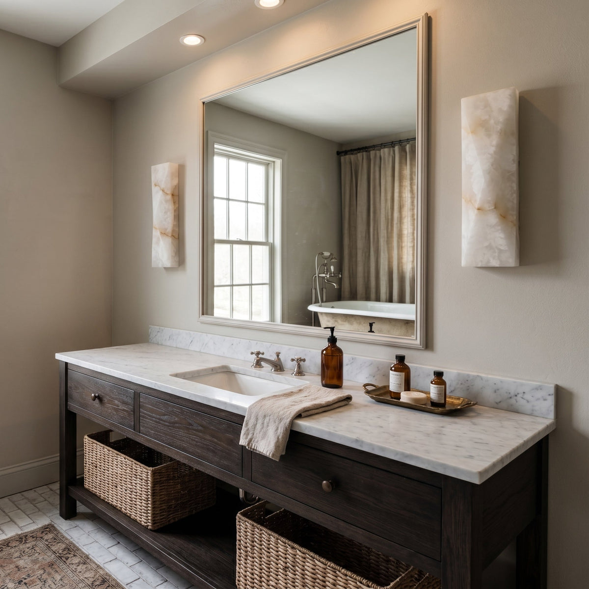 Aveninine Alabaster Wall Sconce