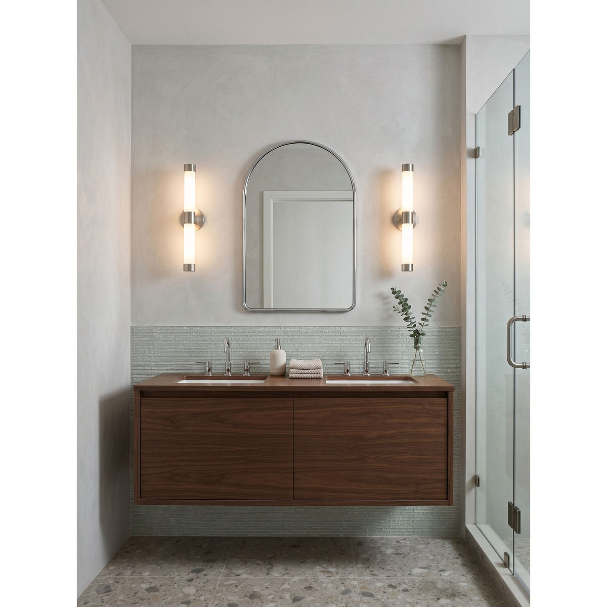 Casinelle Tube Brass Wall Sconce