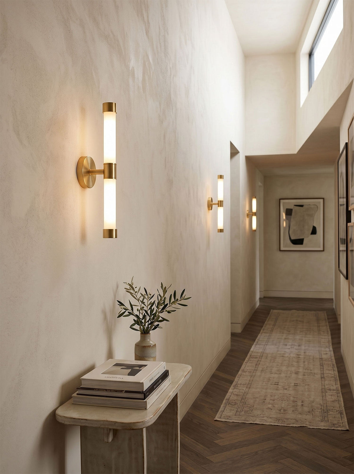 Casinelle Tube Brass Wall Sconce