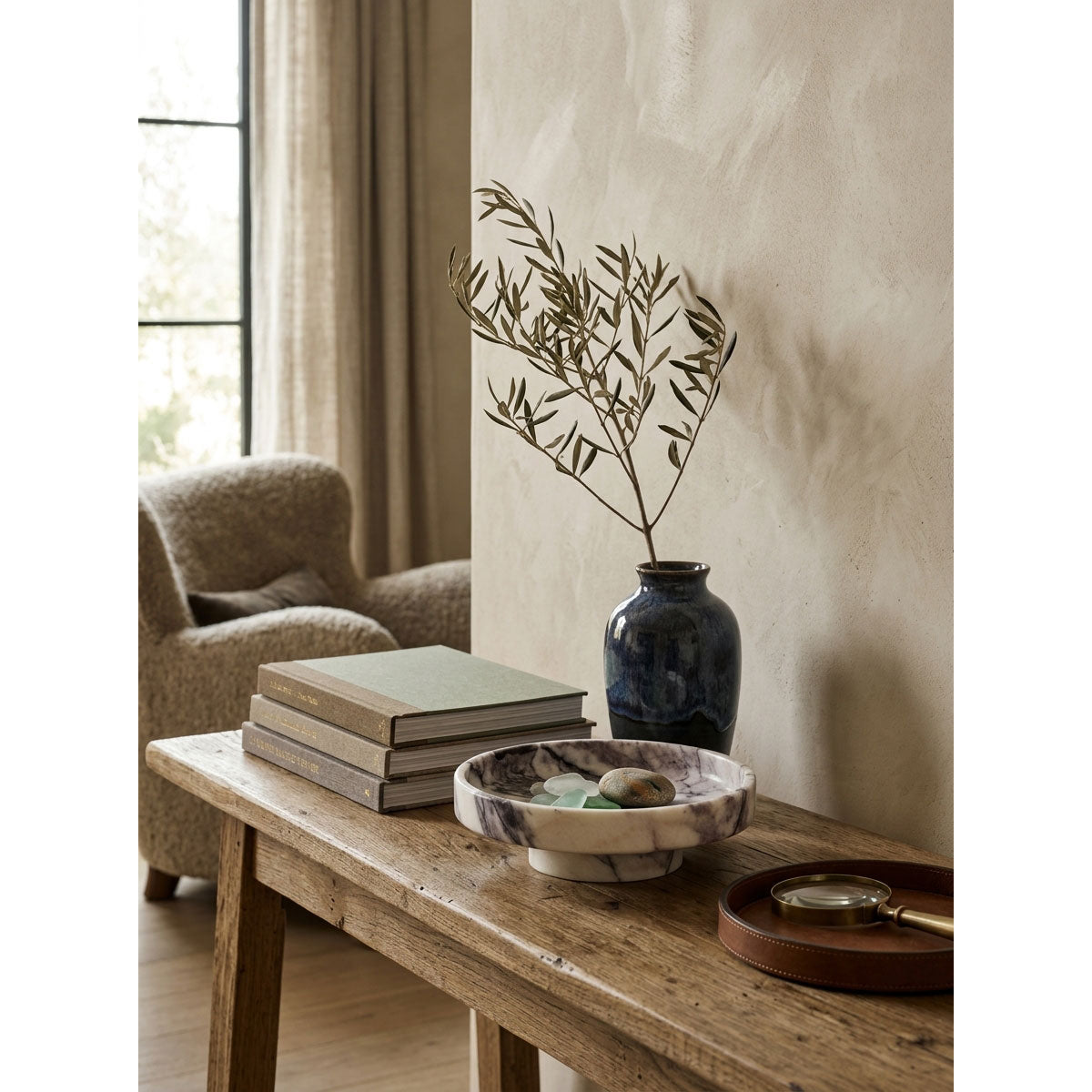 Tarrowstone Stone Pedestal Bowl