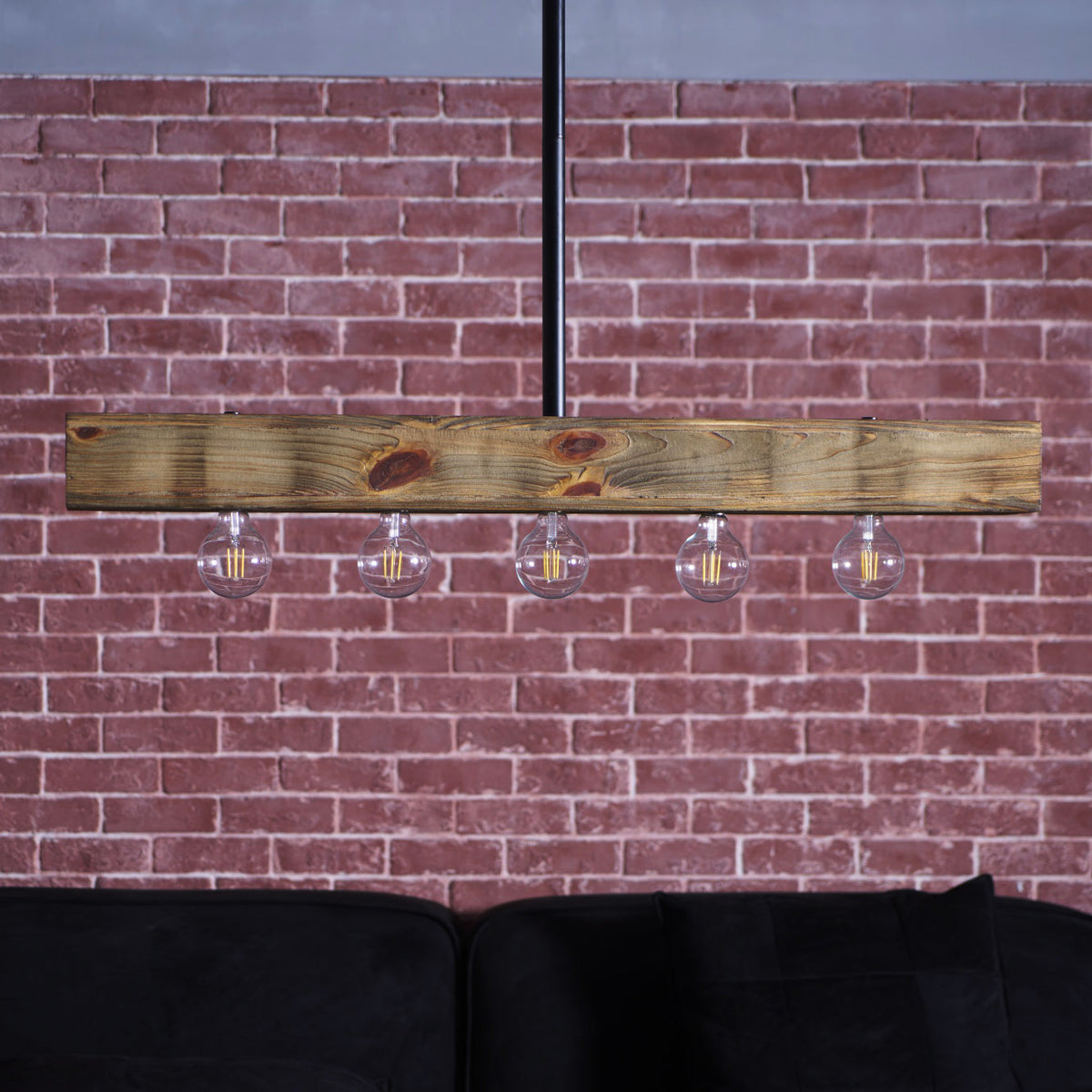 Siraen Wood-beam Island Chandelier