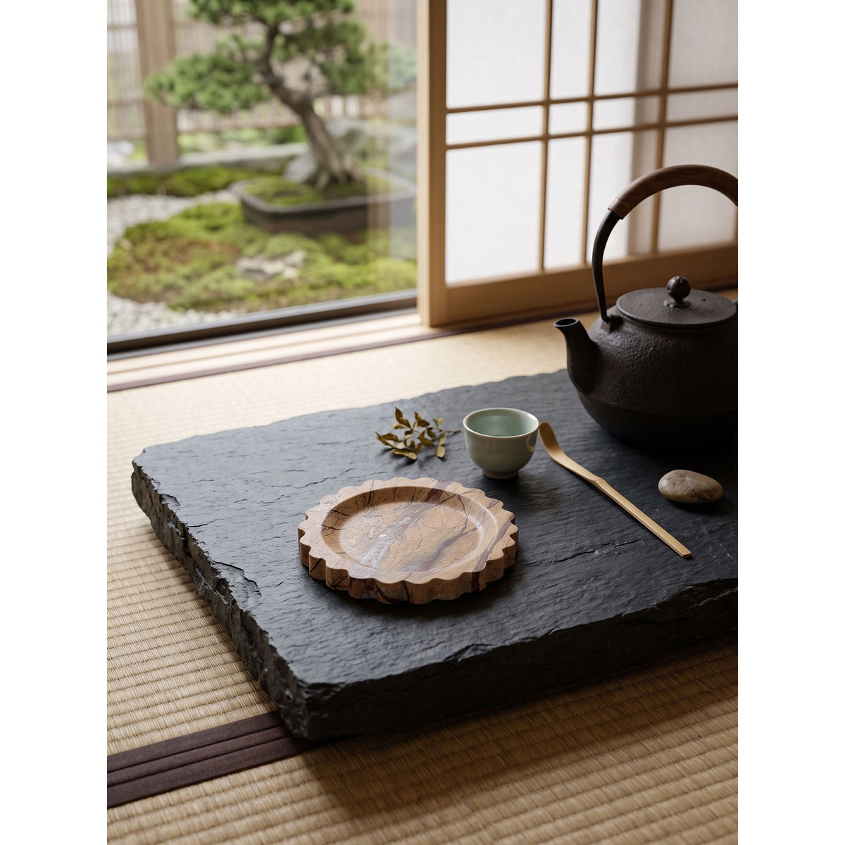 Wexhurst Scalloped Stone Tray