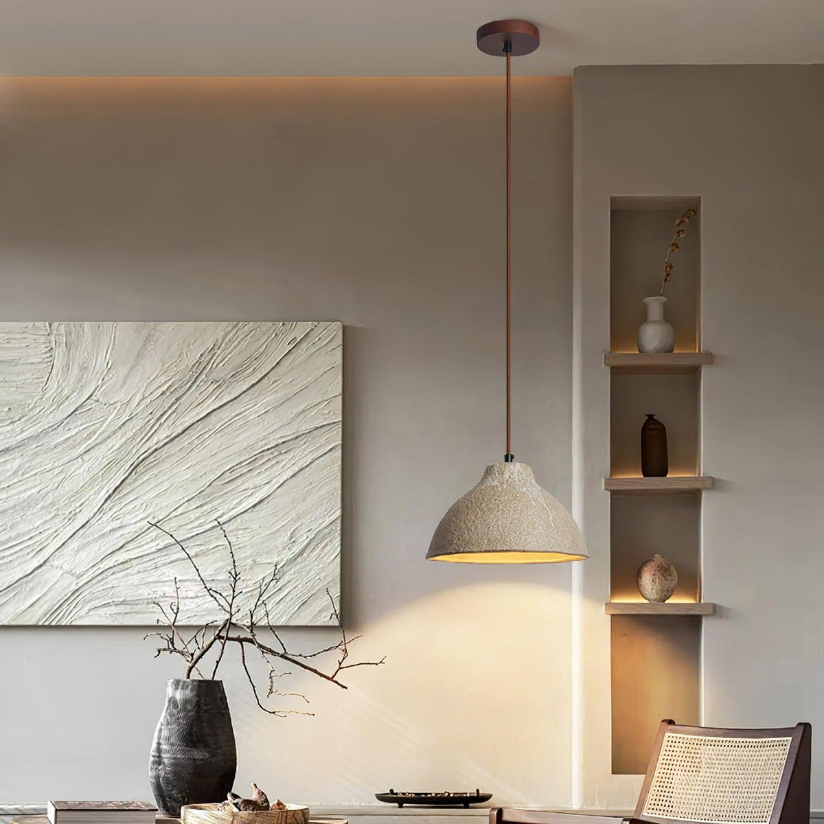Vegokol Textured Ceramic Pendant Light