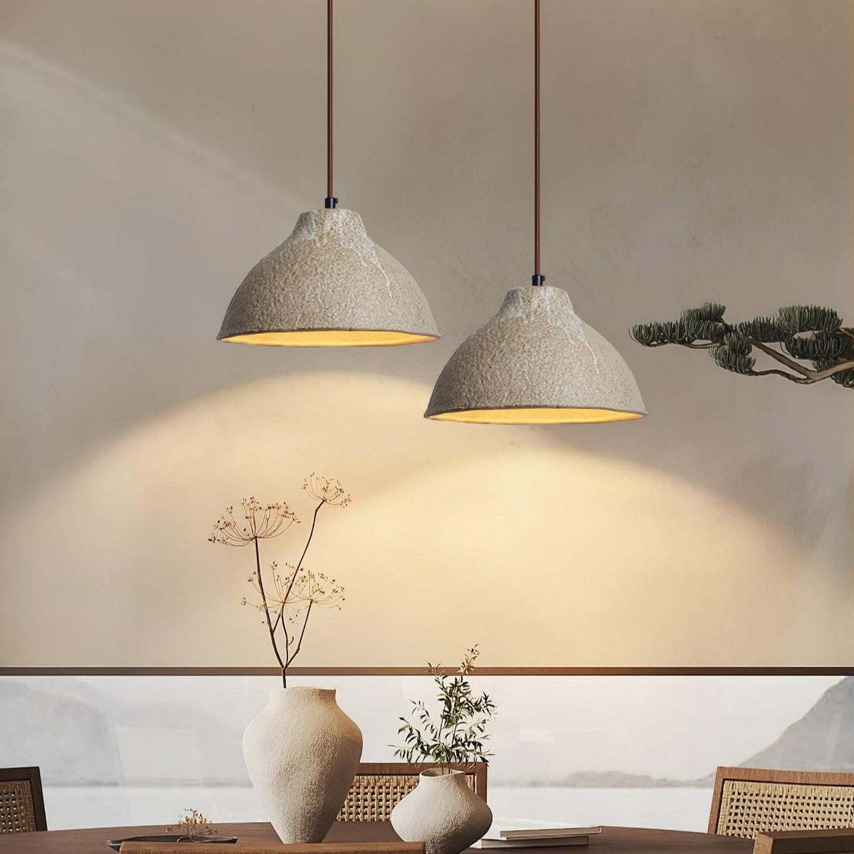 Vegokol Textured Ceramic Pendant Light
