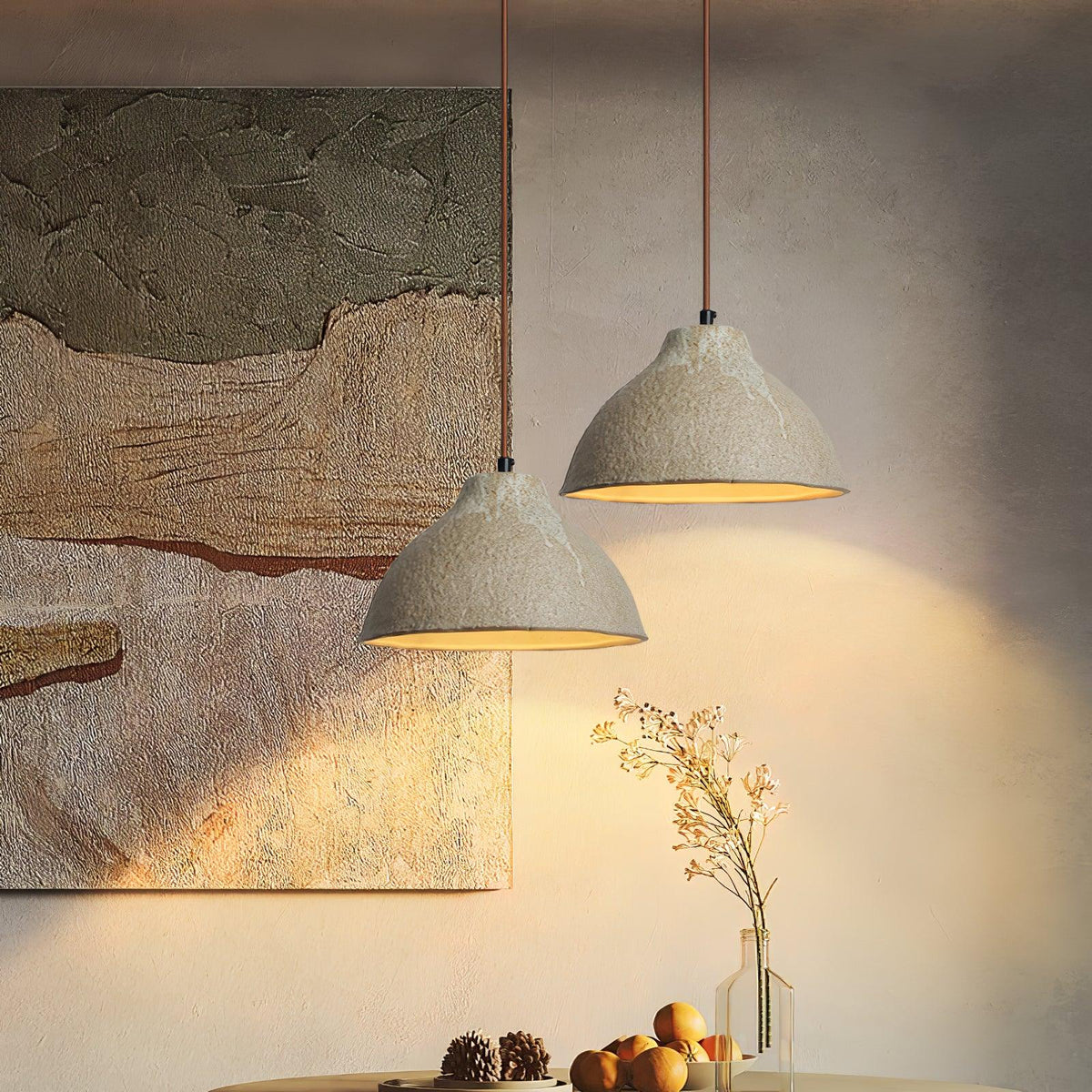 Vegokol Textured Ceramic Pendant Light