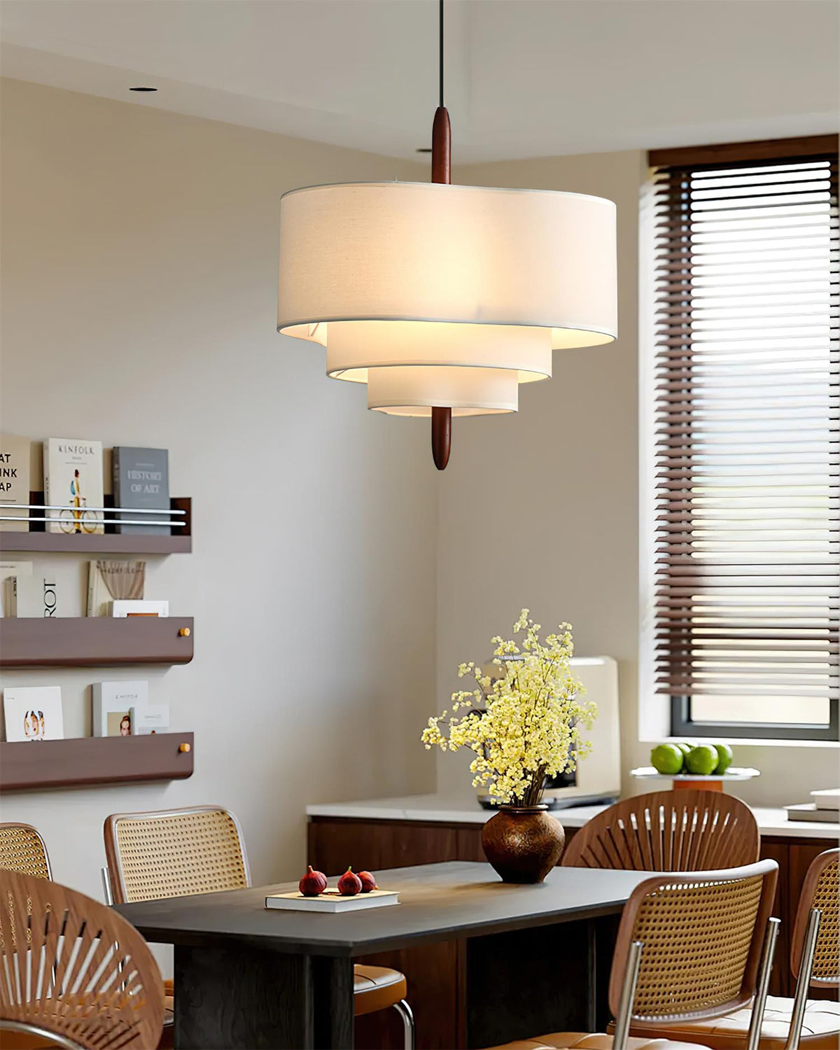 Greta Green Fabric Pendant Lamp