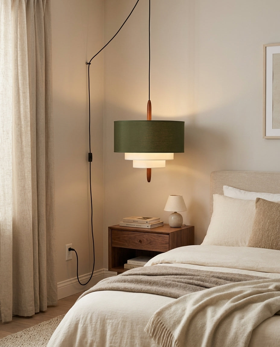 Raphia Plug In Pendant Light