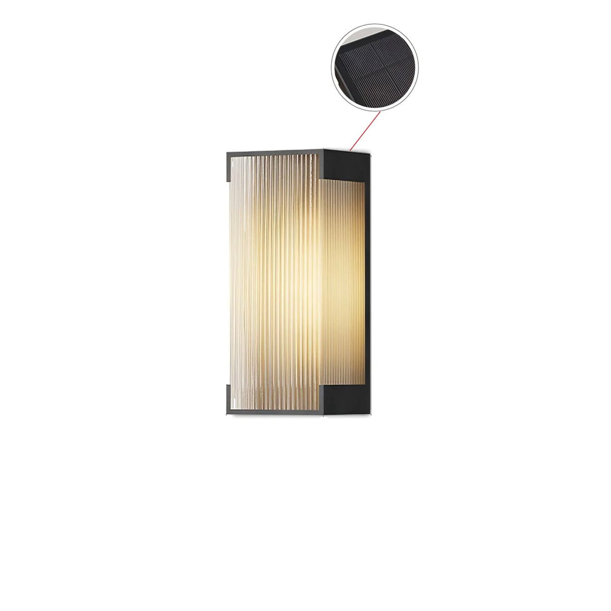 Elaerielle Unique Rectangular Solar Outdoor Wall Light