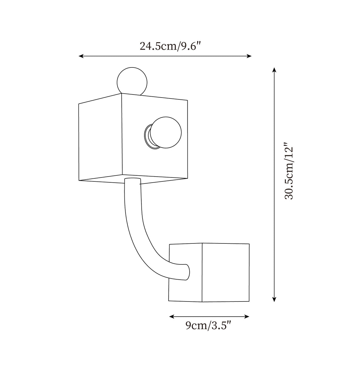 Axis Red Wall Lamp