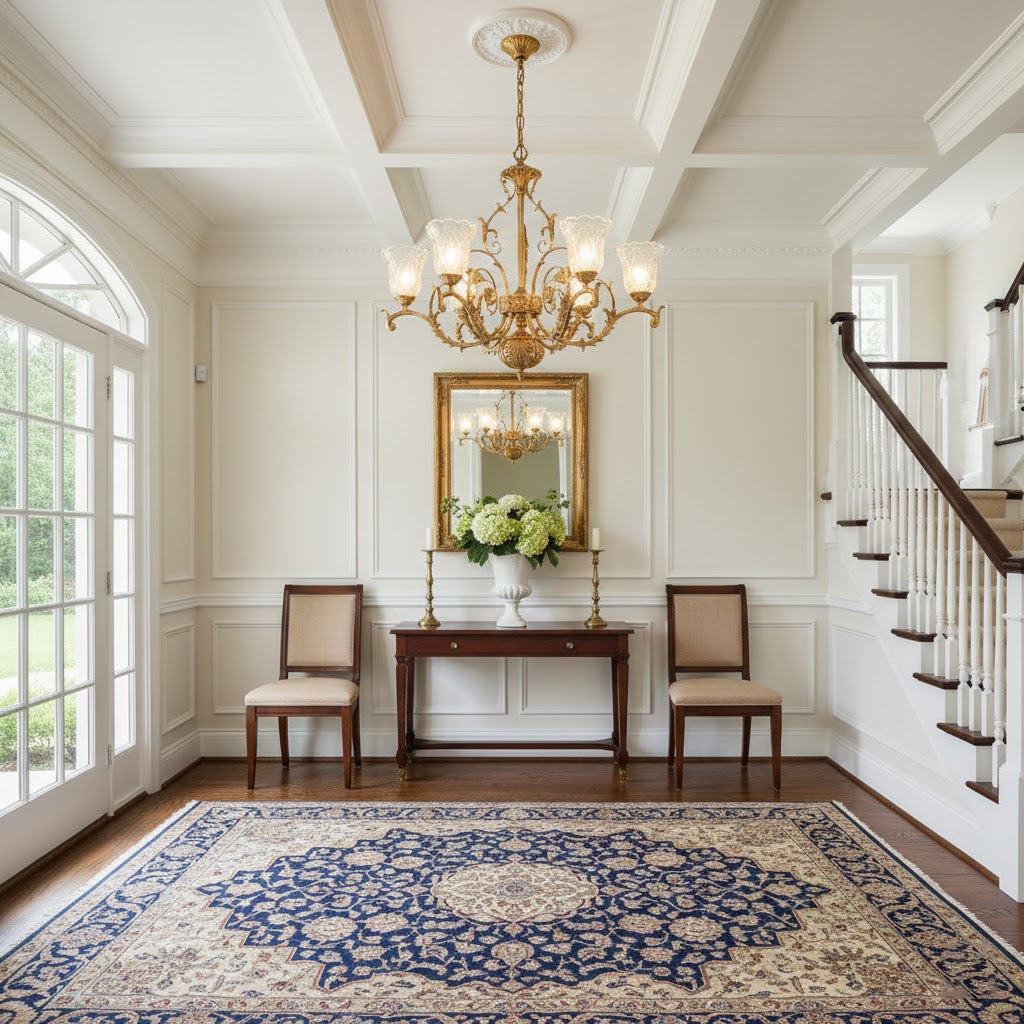 Regency Acanthus Brass Chandelier