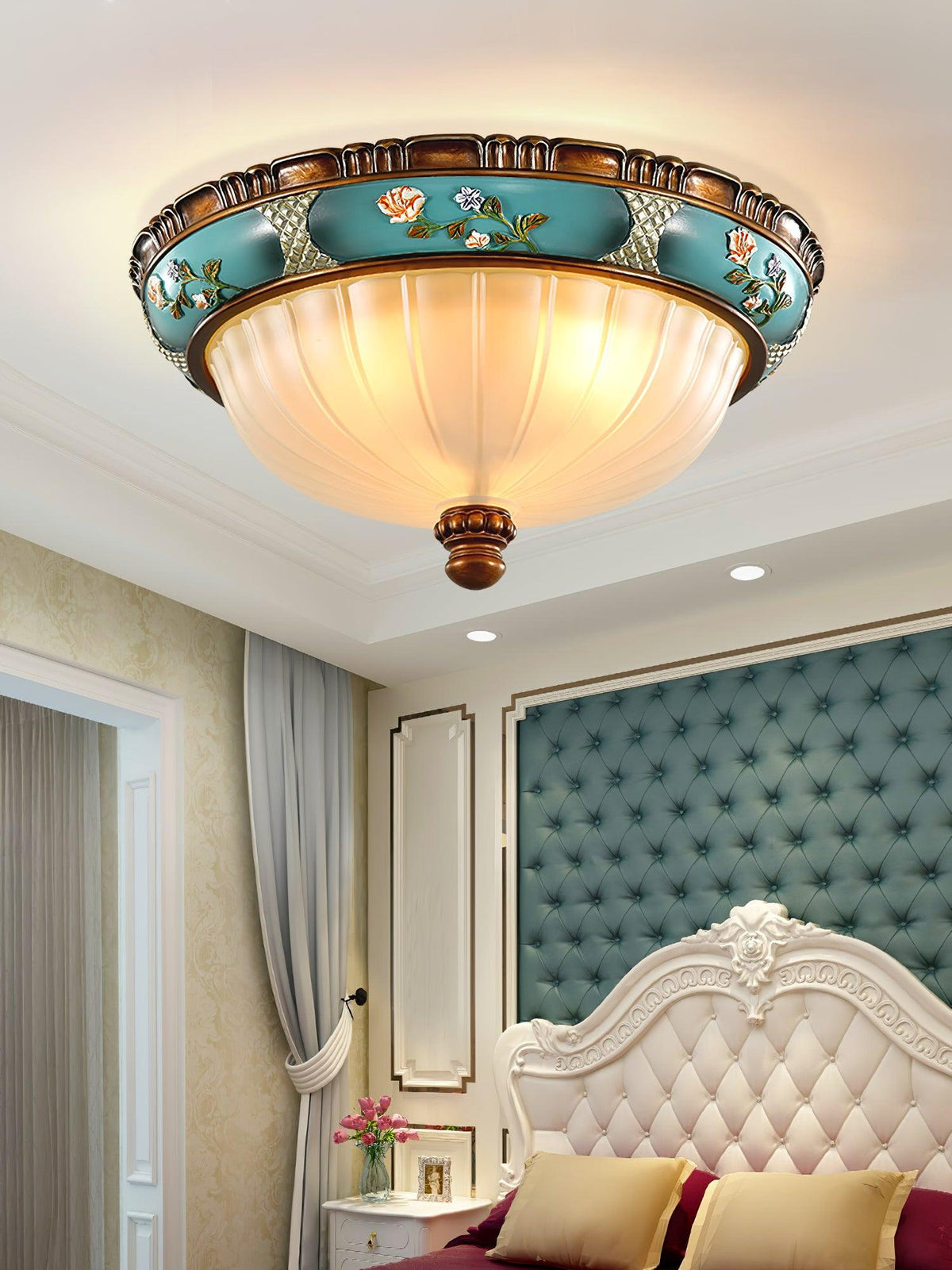 Duvall Ceiling Lamp Floral Recessed Vintage