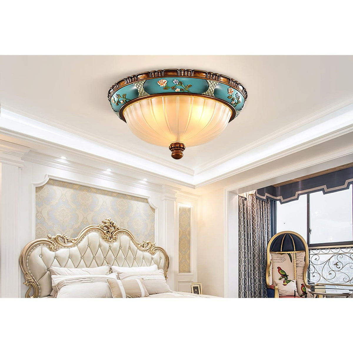 Duvall Ceiling Lamp Floral Recessed Vintage