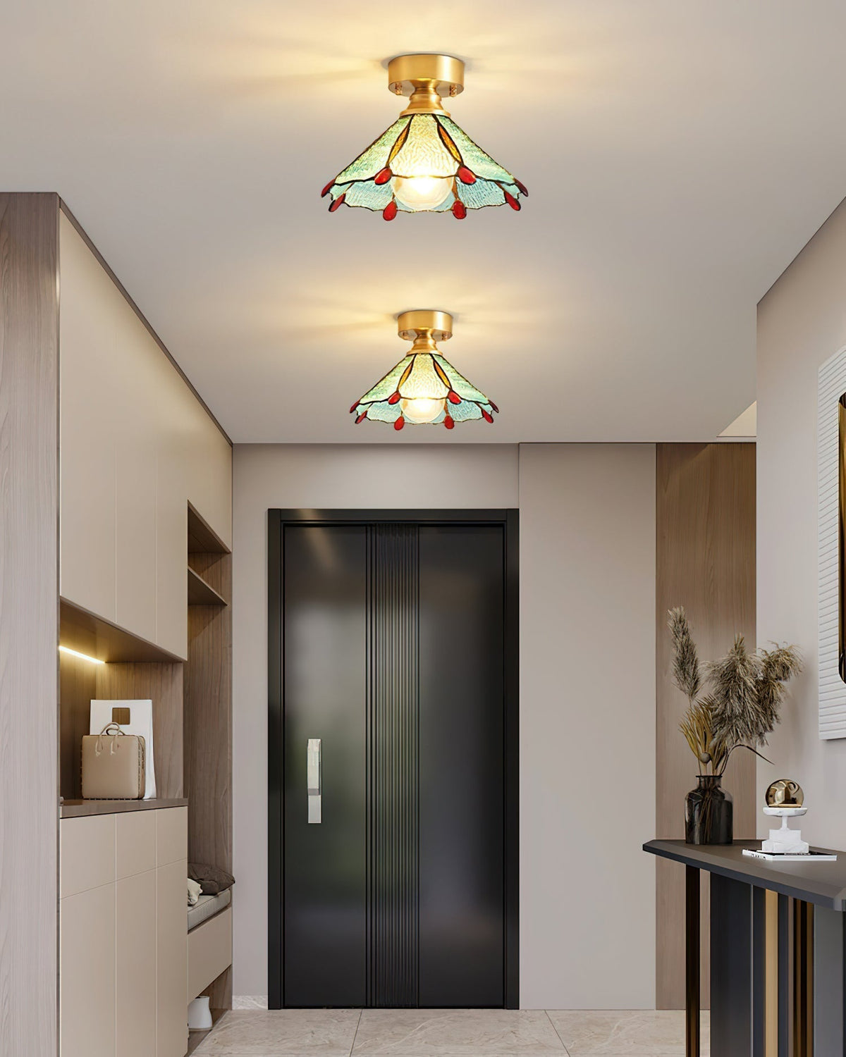 Nexo Tiffany Style Stained Glass Ceiling Light