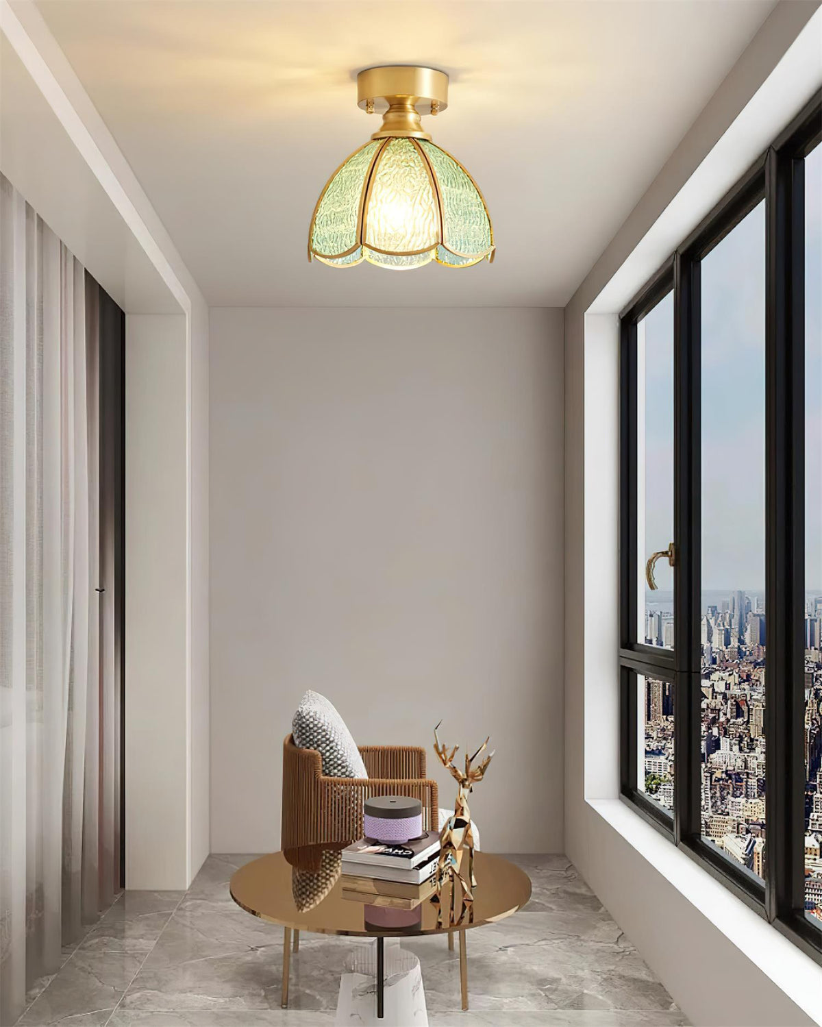 Nexo Tiffany Style Stained Glass Ceiling Light