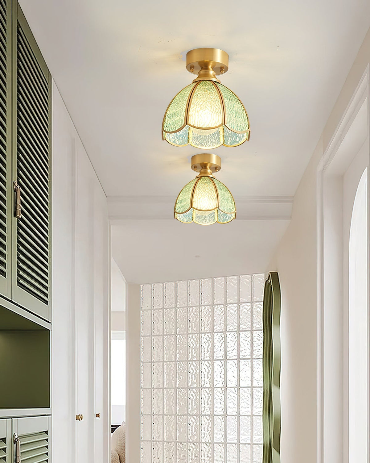 Nexo Tiffany Style Stained Glass Ceiling Light