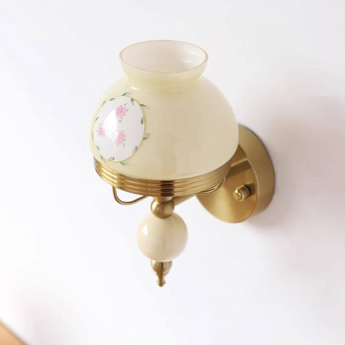 Evia Wall Lamp Glass and Light for Bedroom or Hallway Retro