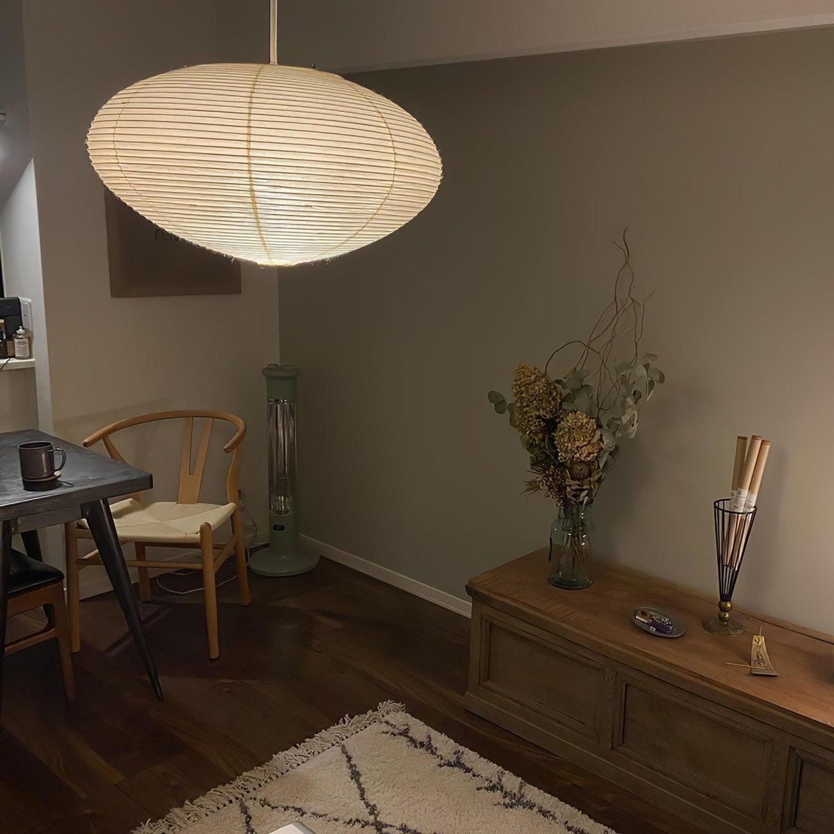 Piaiviella Pendant Lamp Paper for Living Room