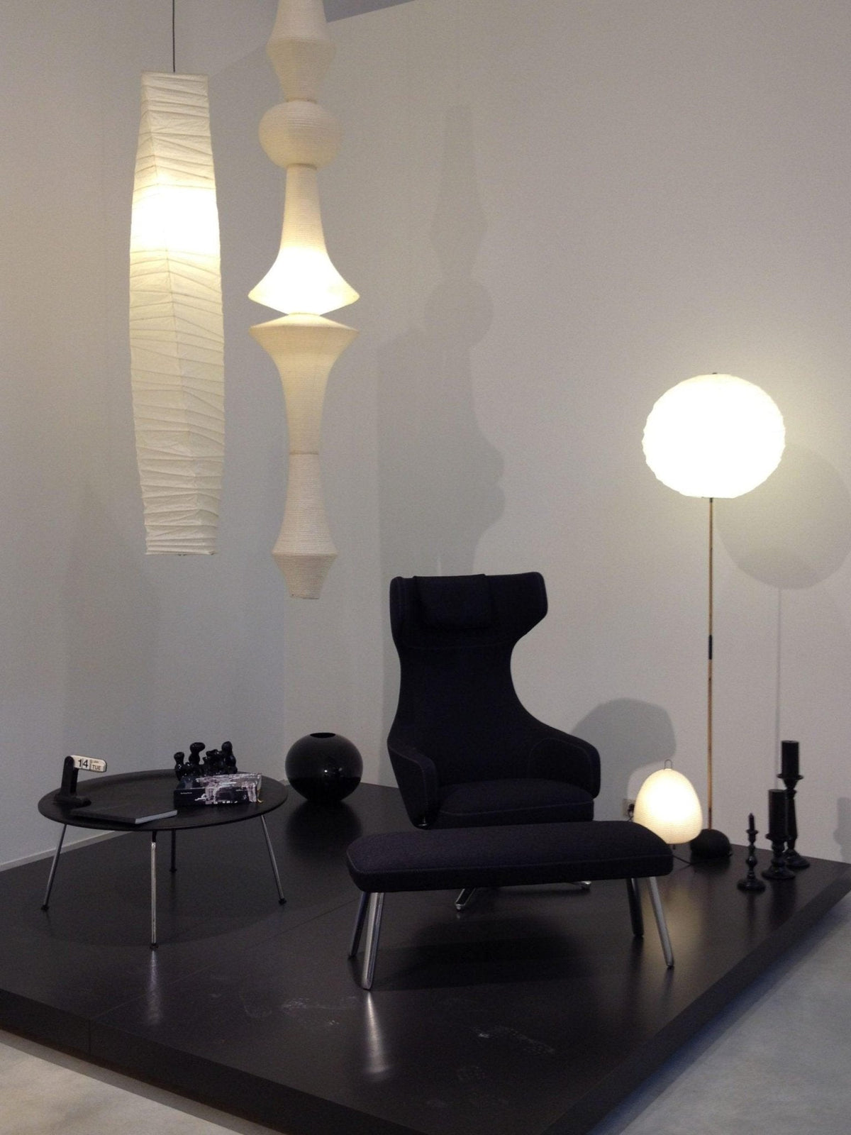Lunirena Pendant Light Washi Paper E for Living Room