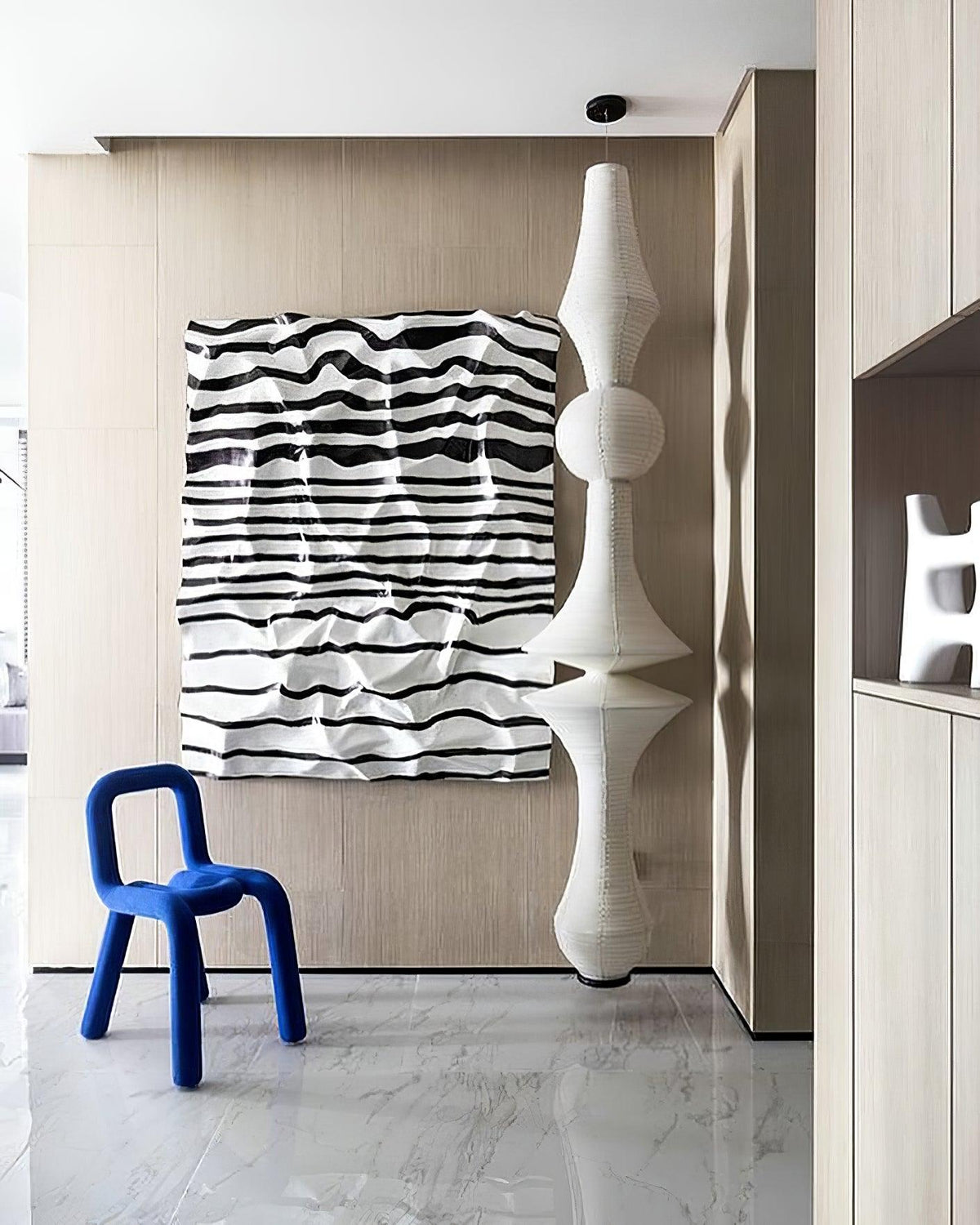 Lunirena Pendant Light Washi Paper E for Living Room