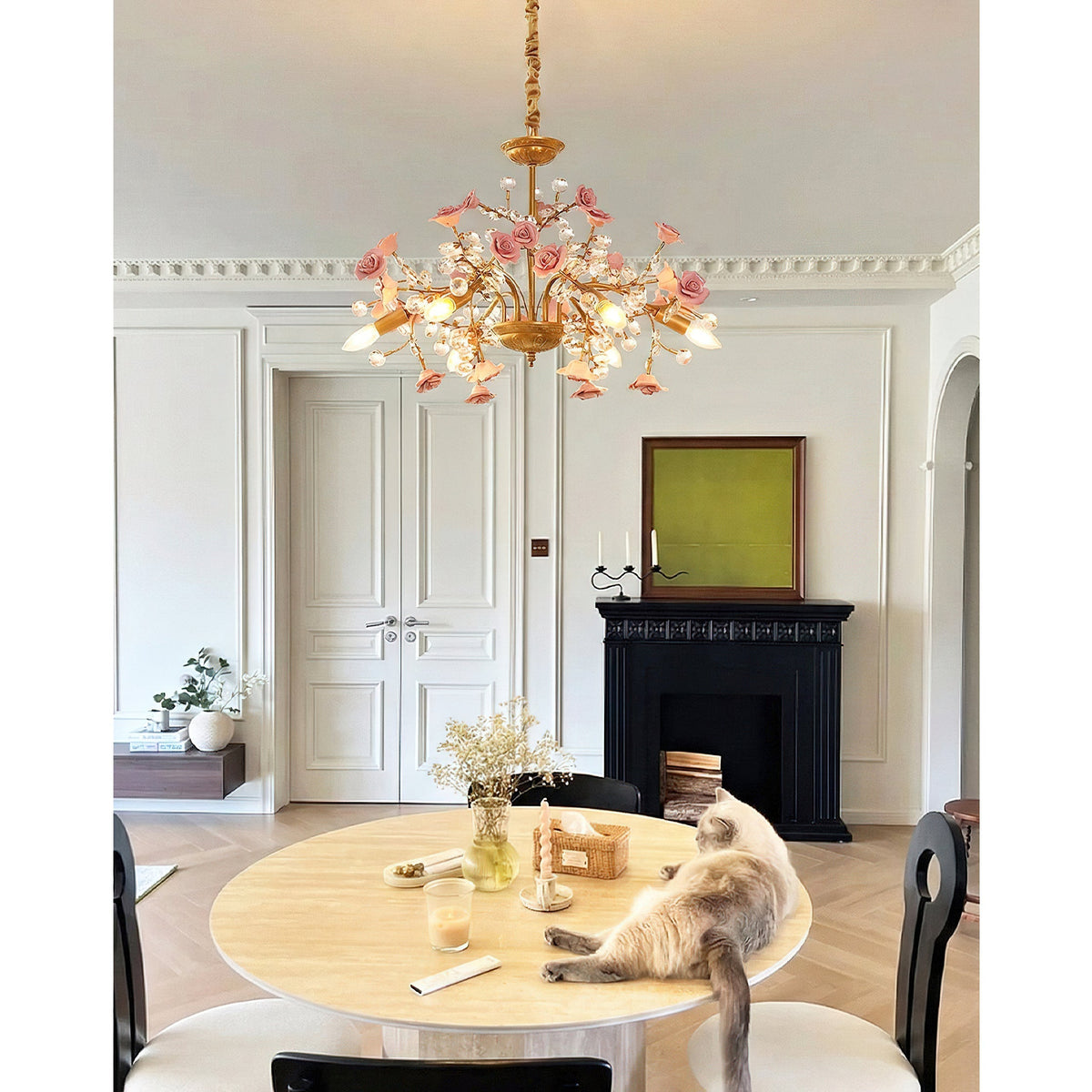 Rosé Amara Chandelier