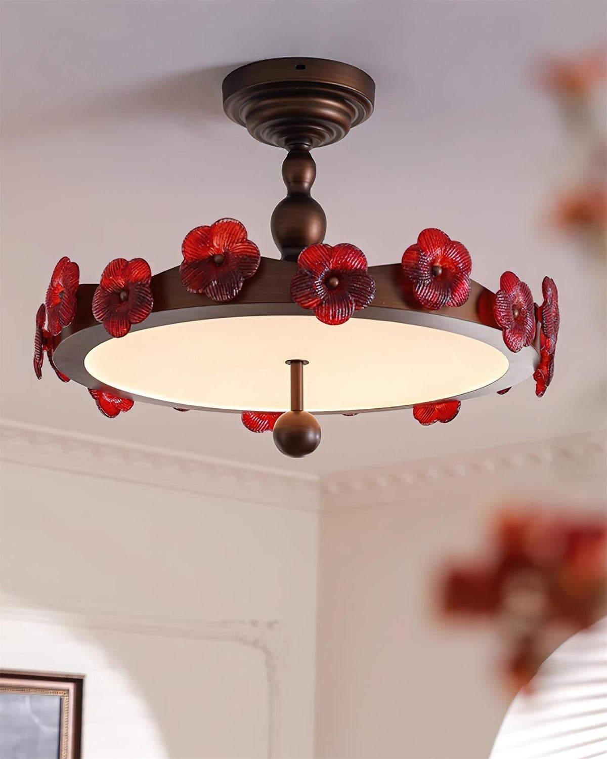 Rosetta Floral Ceiling Lamp