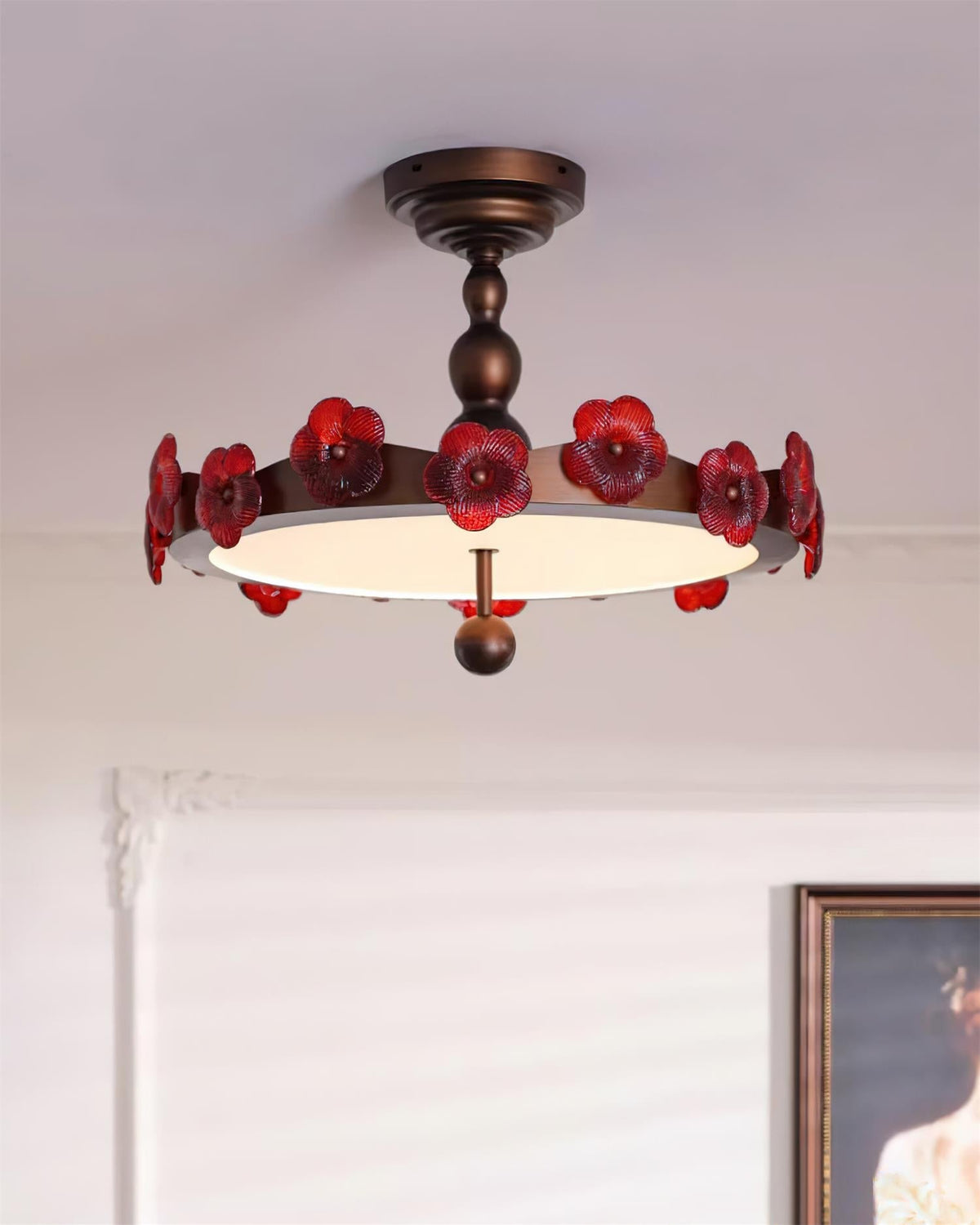 Rosetta Floral Ceiling Lamp