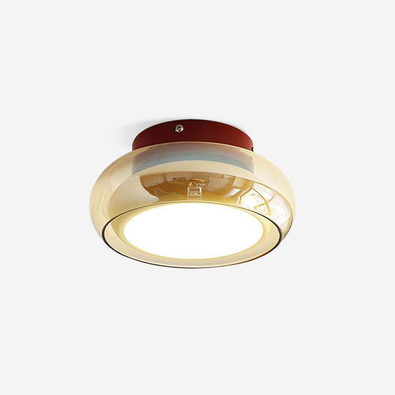 Nomivar Retro Glass Flush Mount Ceiling Light