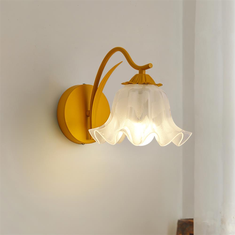 Lily Wall Lamp Botanical Whimsy Green Stem