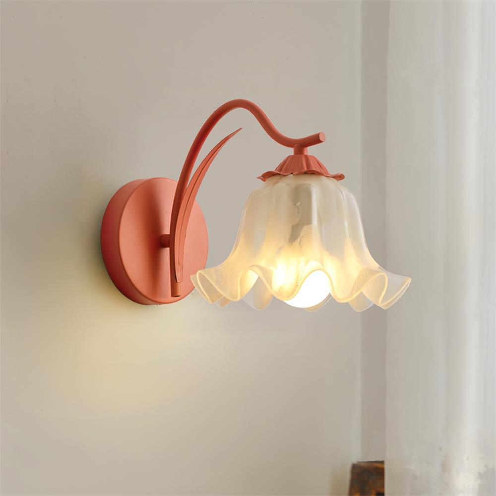 Lily Wall Lamp Botanical Whimsy Green Stem