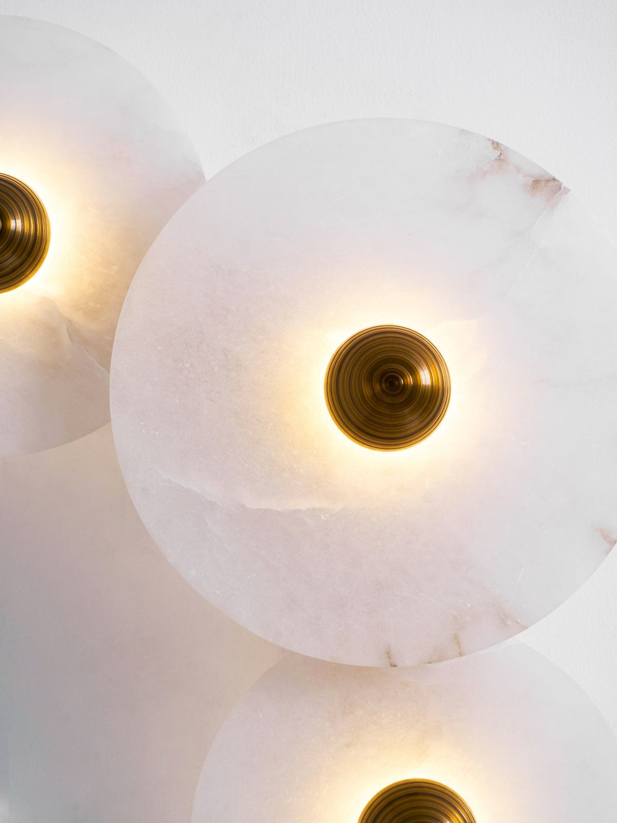 Albireria Minimalist Alabaster Ceiling Light