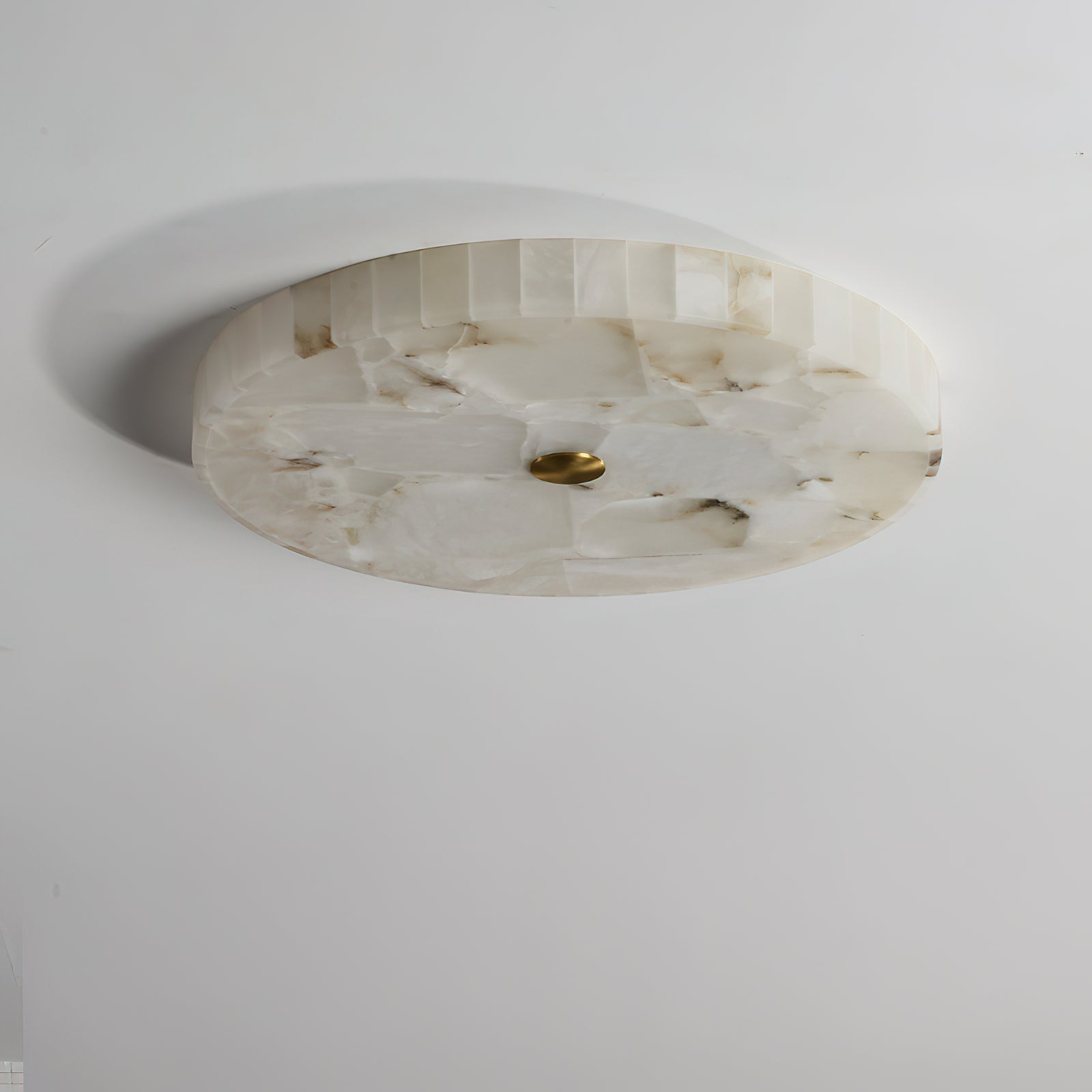 Vosilis Round Alabaster Ceiling Lamp