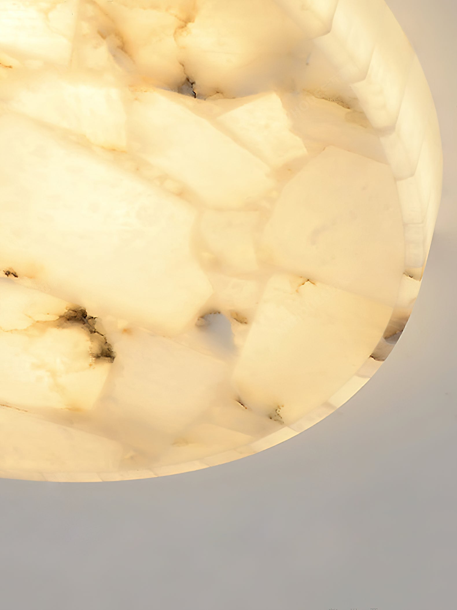 Vosilis Round Alabaster Ceiling Lamp