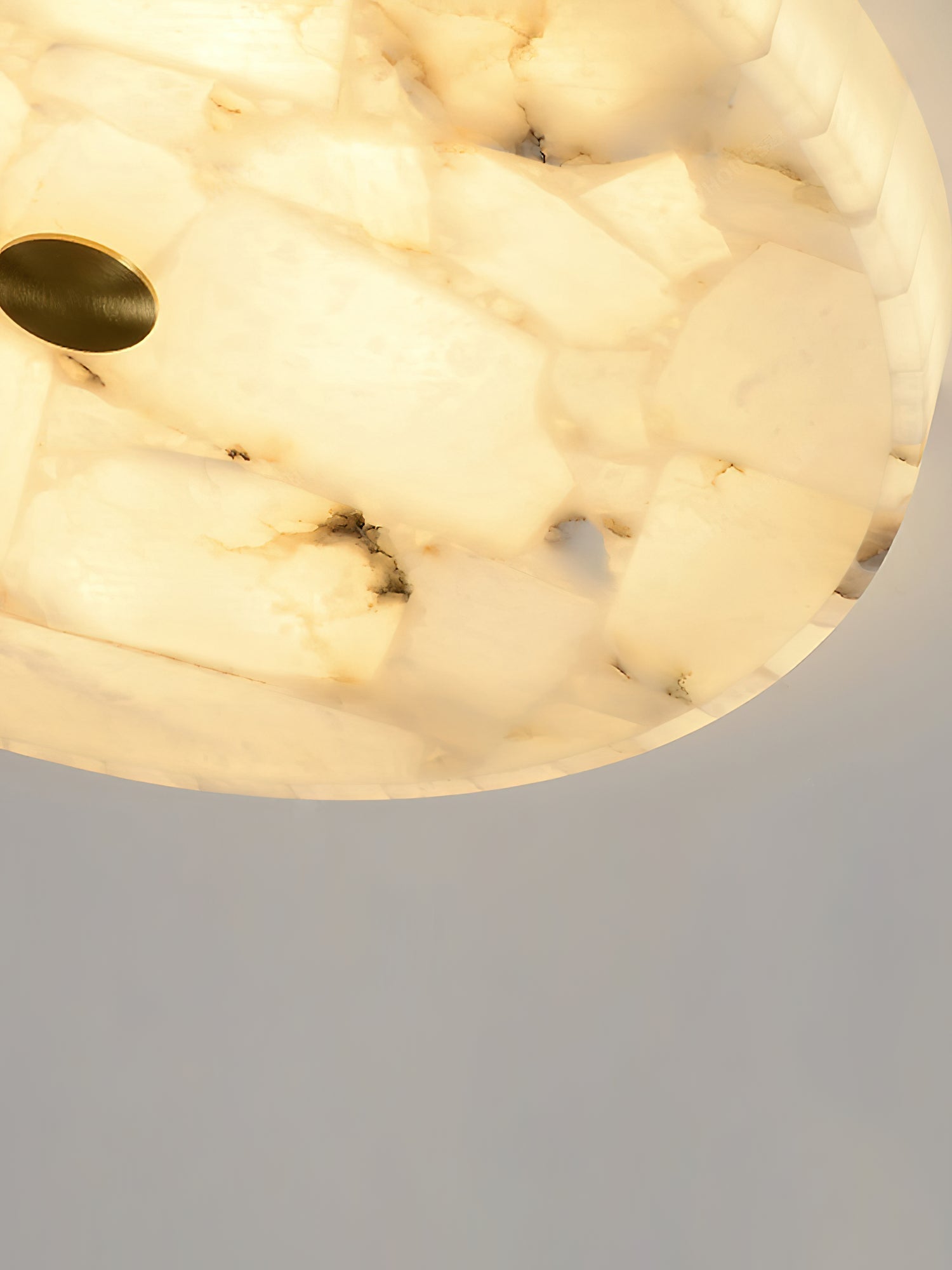 Vosilis Round Alabaster Ceiling Lamp