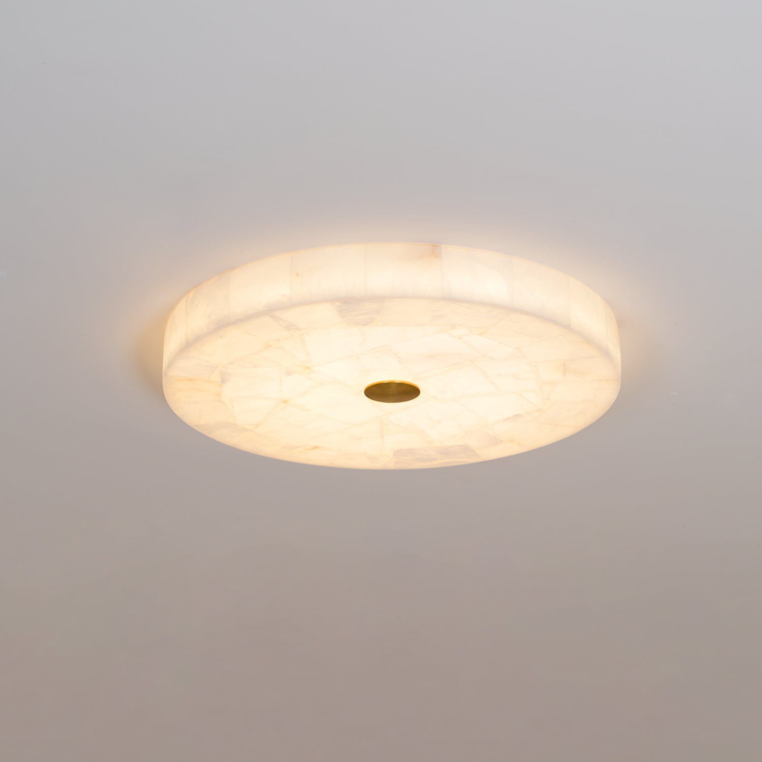Vosilis Round Alabaster Ceiling Lamp