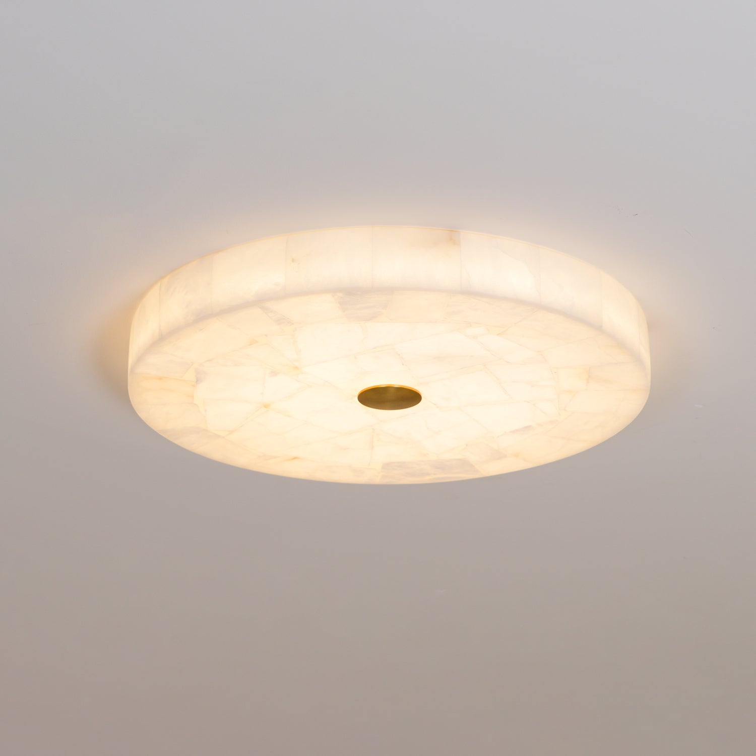 Vosilis Round Alabaster Ceiling Lamp