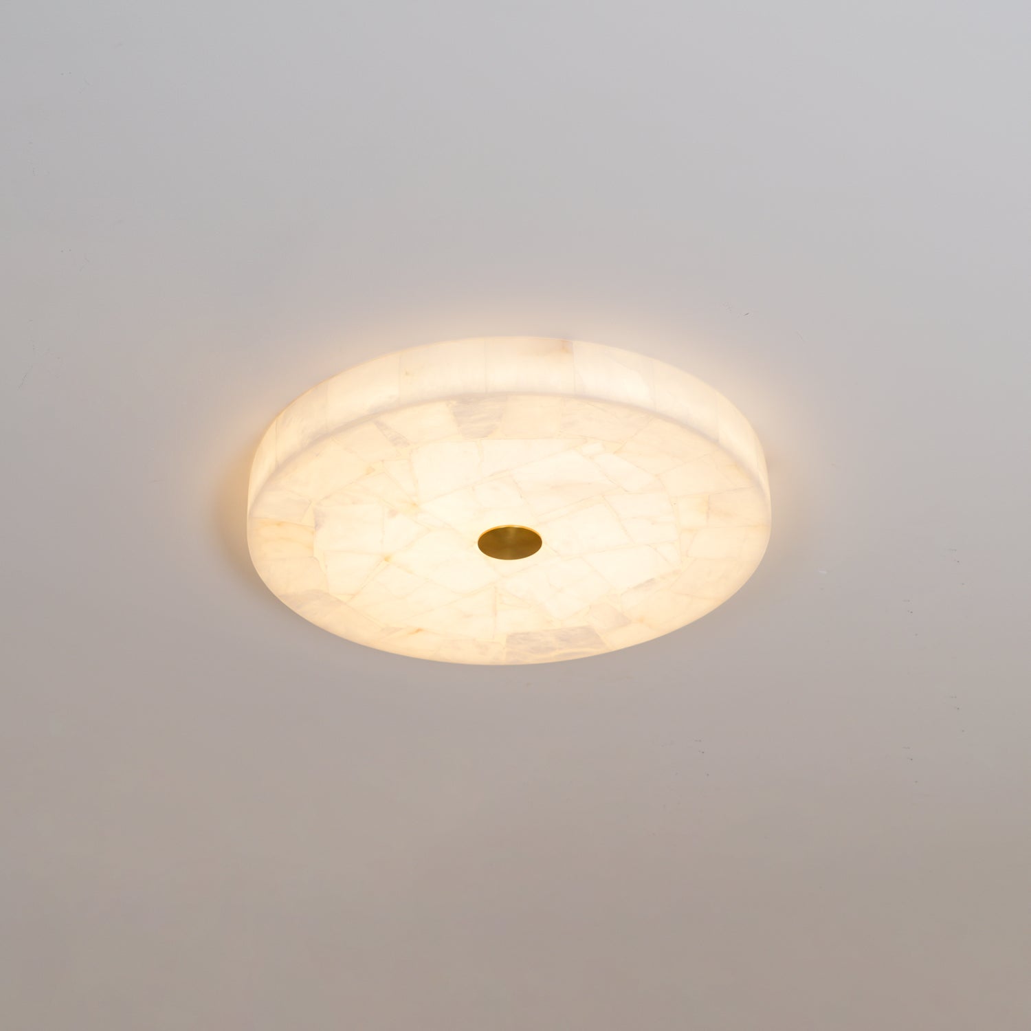 Vosilis Round Alabaster Ceiling Lamp