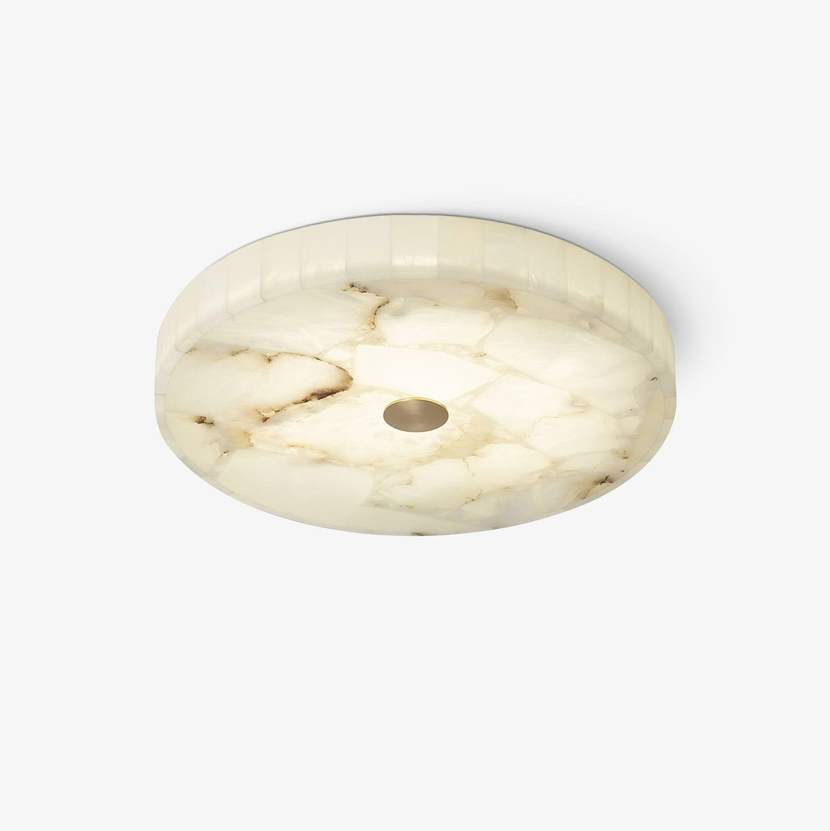 Ciphayra Round Mosaic  Alabaster Ceiling Light