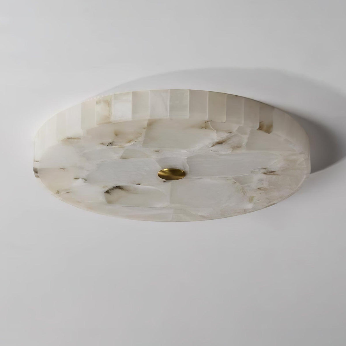 Ciphayra Round Mosaic  Alabaster Ceiling Light