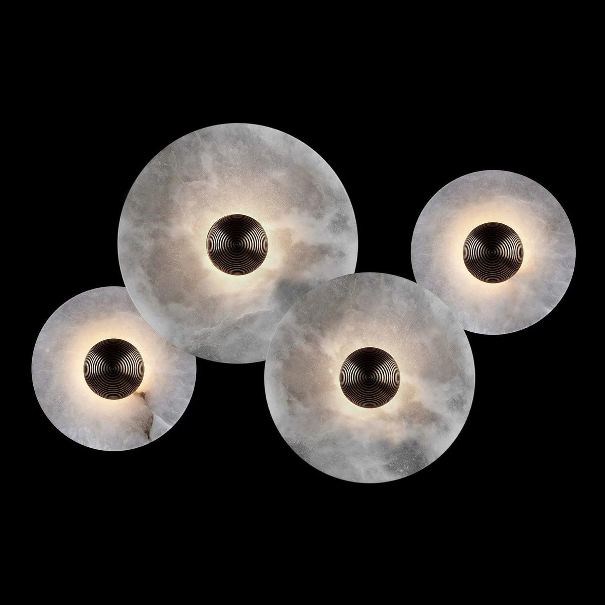 Zapupil Alabaster Combination Wall Lamp