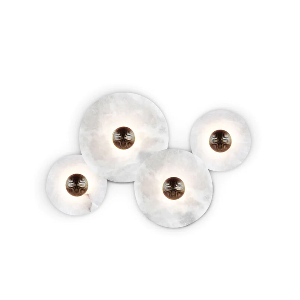 Zapupil Alabaster Combination Wall Lamp