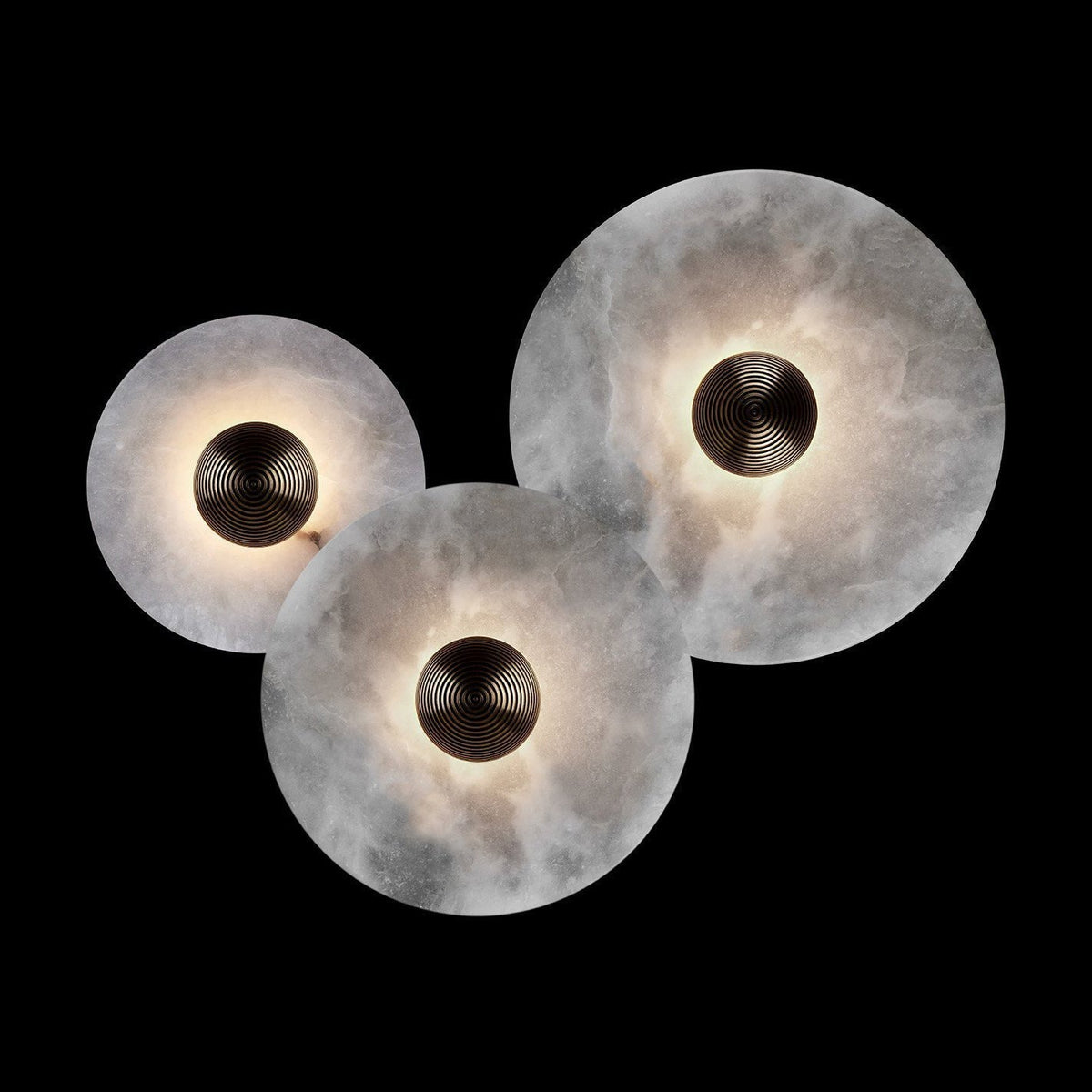 Apollo Round Alabaster Wall Lamp