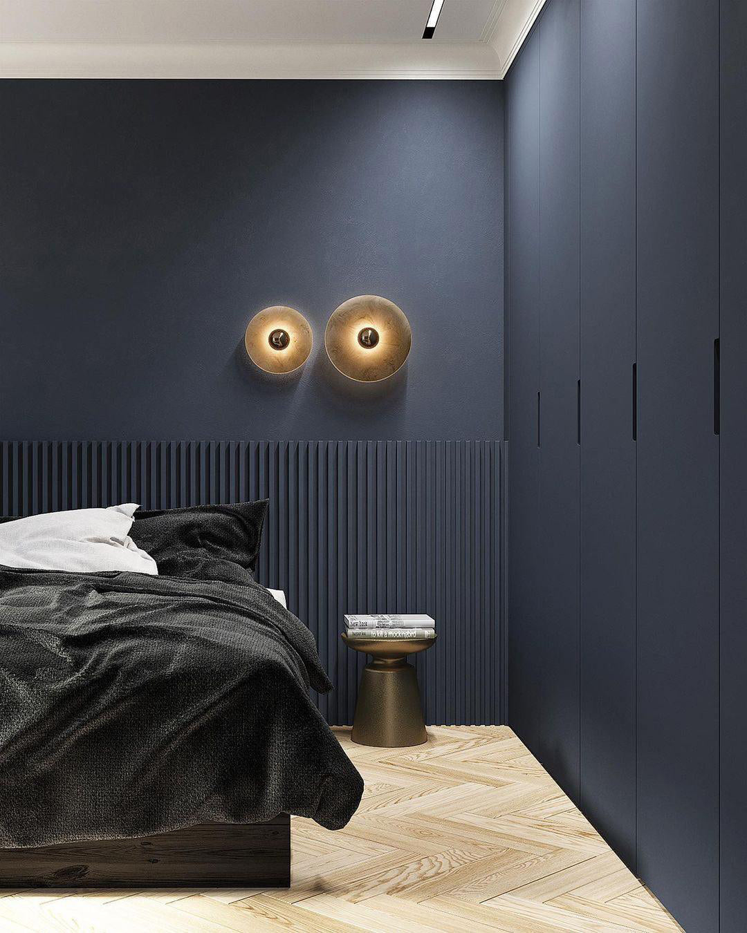 Apollo Round Alabaster Wall Lamp