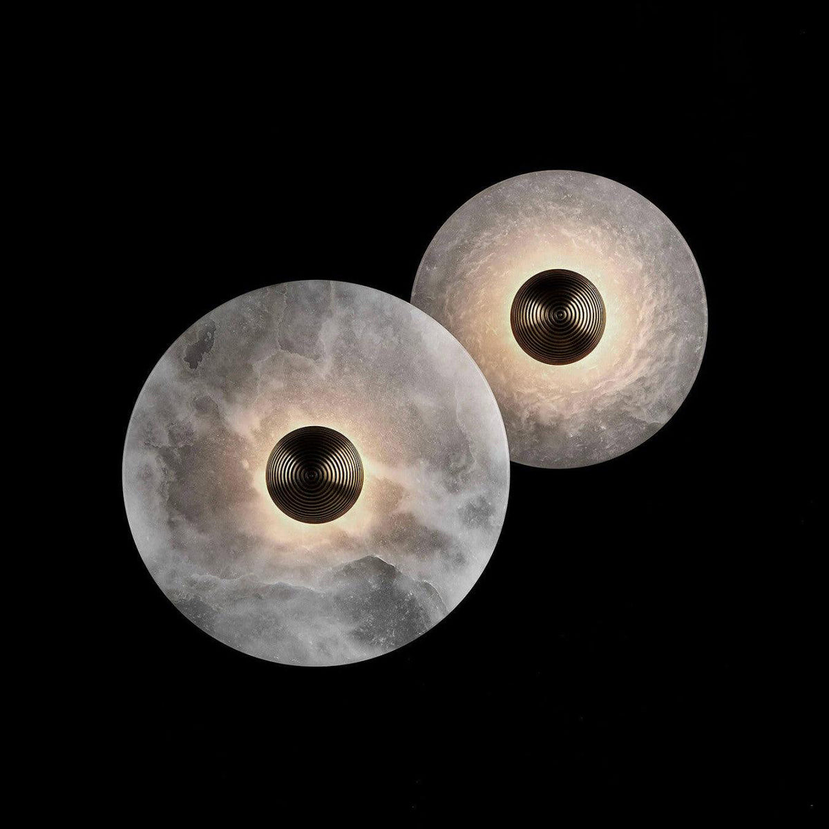 Apollo Round Alabaster Wall Lamp