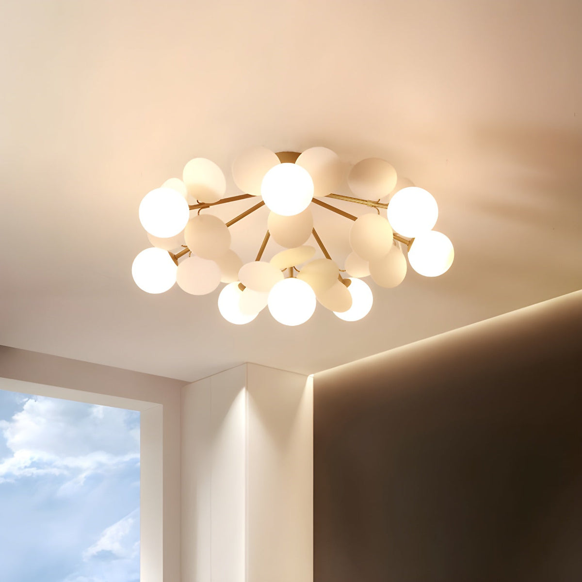 Renanina Ceiling Lamp Round Macaron with Pastel Colors